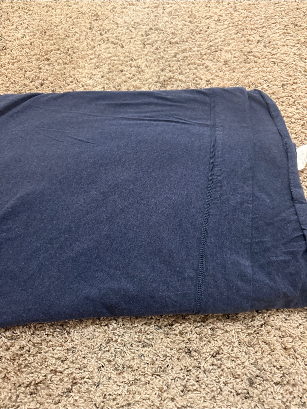 Pottery Barn Teen favorite Tee sheets - jersey material - heathered navy twin xl